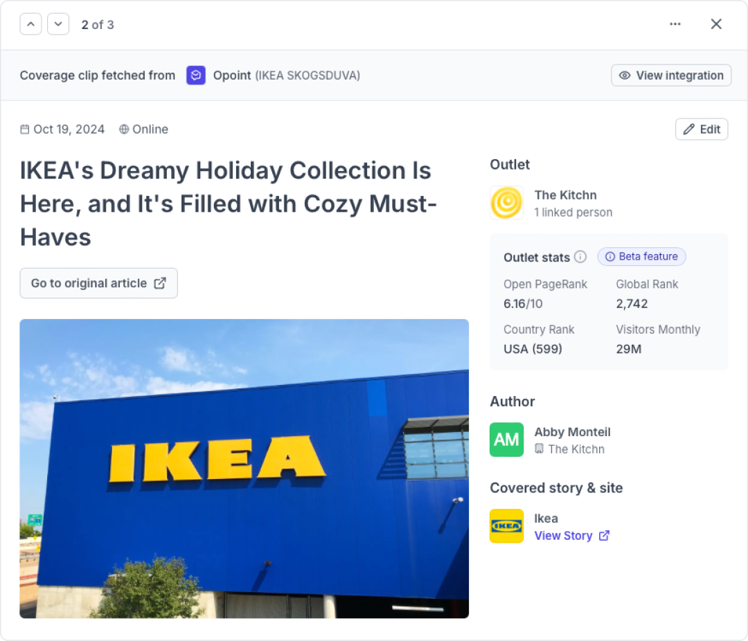 An example of how a logged piece of coverage will look like in your coverage log. An example of how a logged piece of coverage will look like in your coverage log.